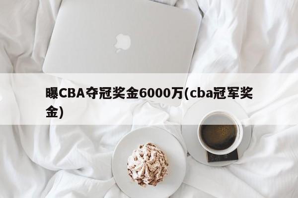 曝CBA夺冠奖金6000万(cba冠军奖金)